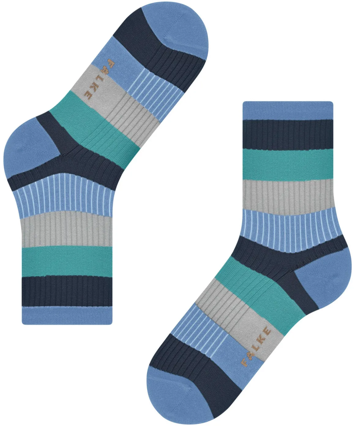 Blocky Stripe Damen Socken