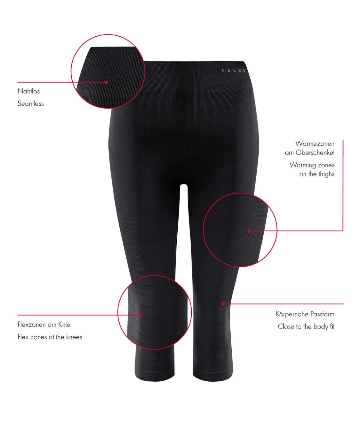 Damen 3/4 Tights Maximum Warm