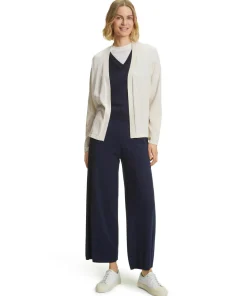 Damen Cardigan Collegekragen