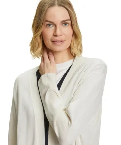 Damen Cardigan Collegekragen