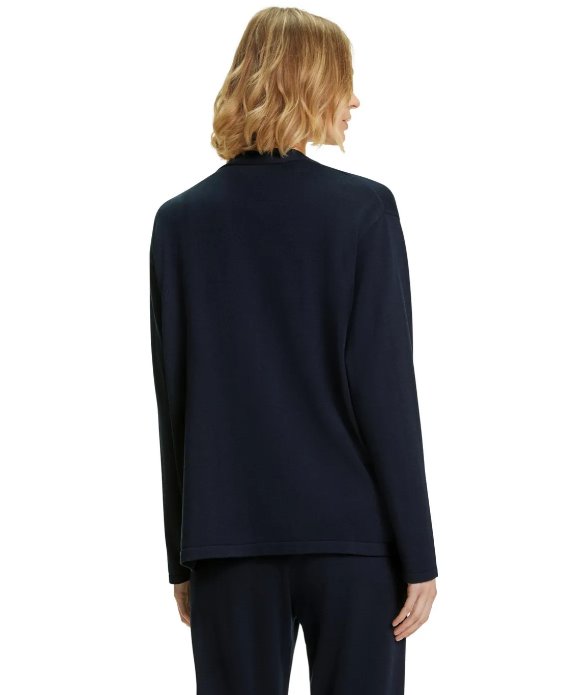 Damen Cardigan Collegekragen