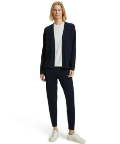 Damen Cardigan Collegekragen