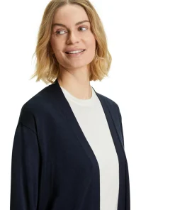 Damen Cardigan Collegekragen
