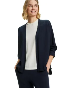 Damen Cardigan Collegekragen