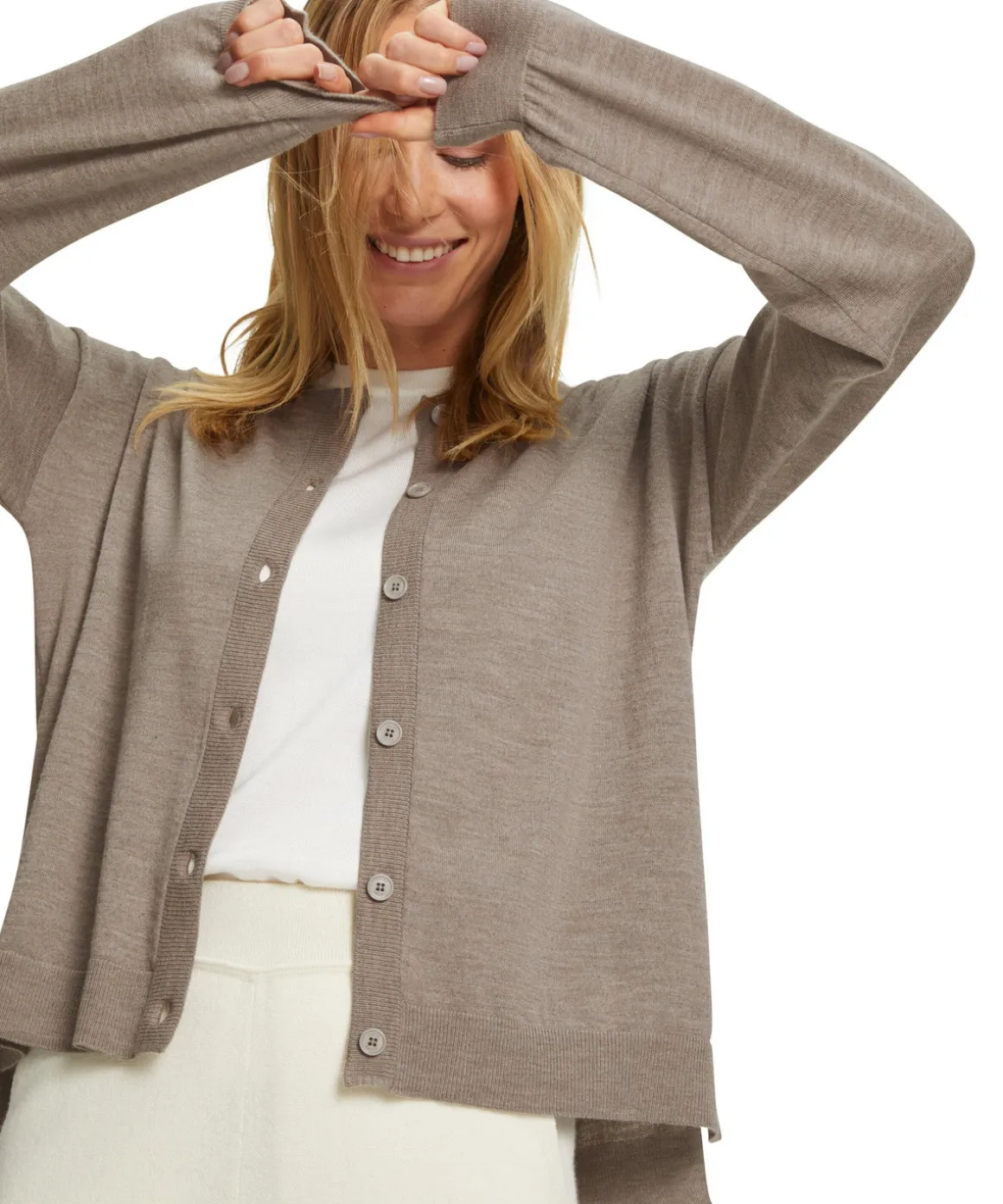 Damen Cardigan Rundhals