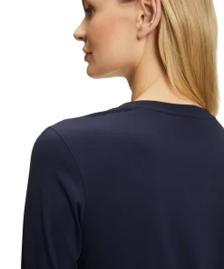 Damen Langarmshirt V-Ausschnitt