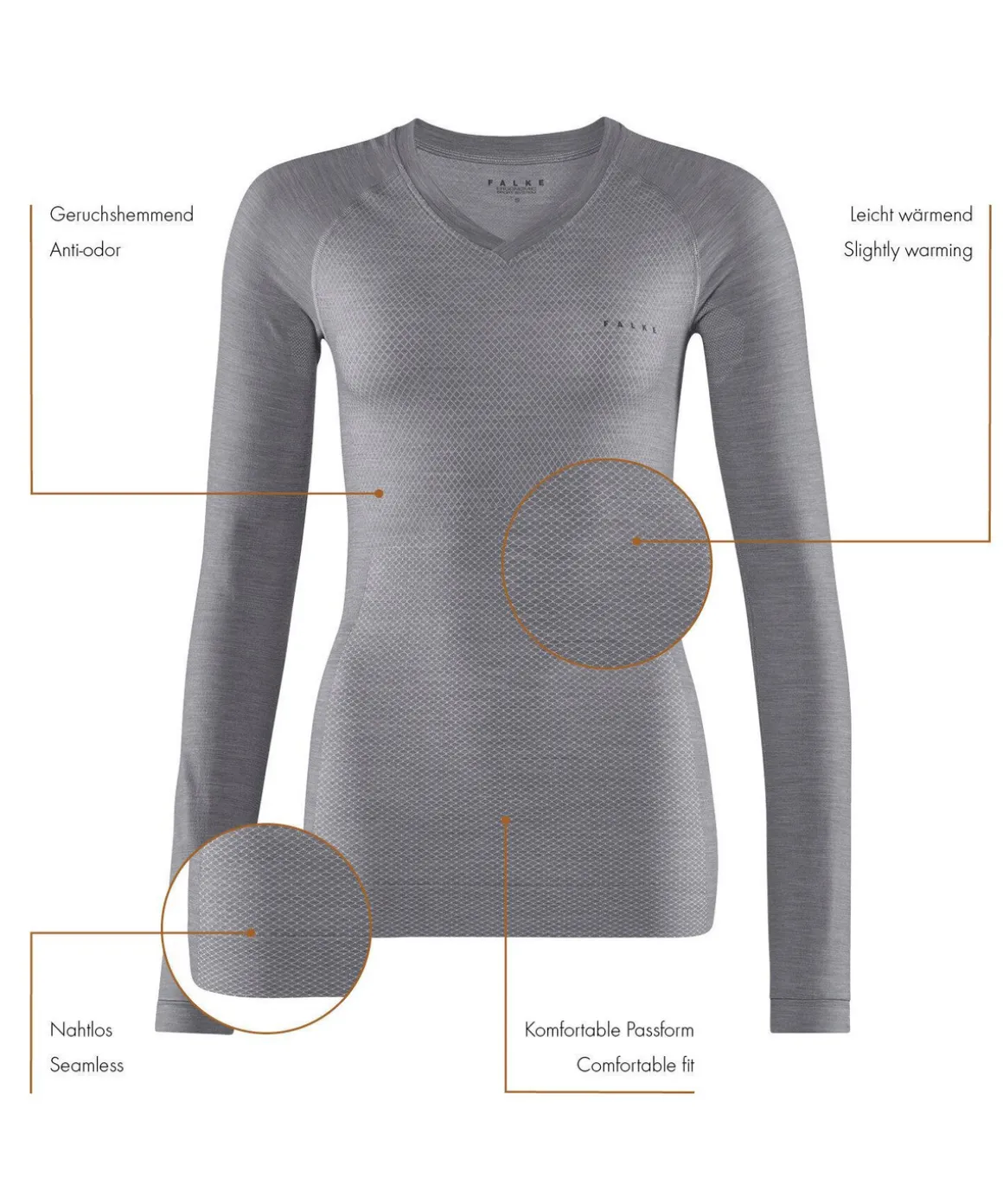 Damen Langarmshirt Wool-Tech Light