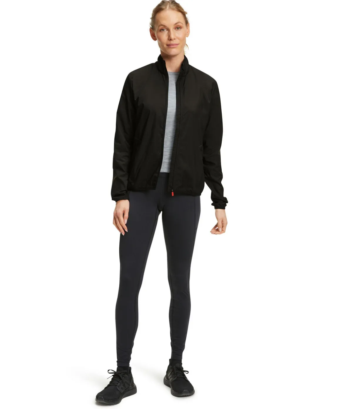 Damen Running Jacke Stehkragen