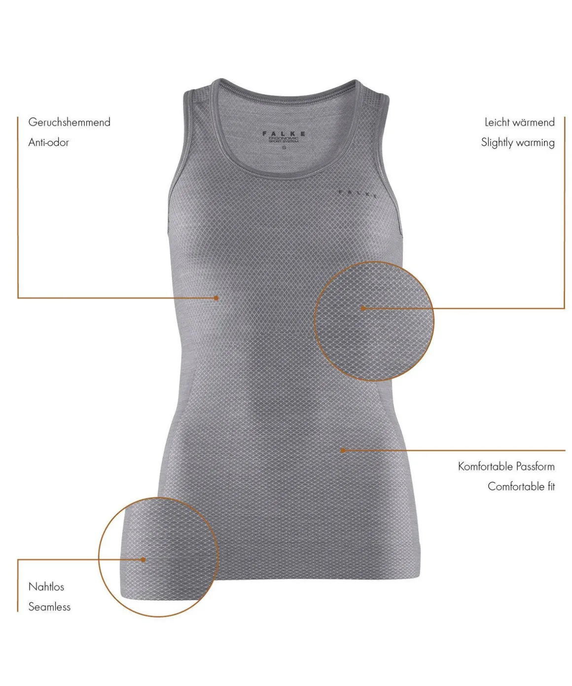 Damen Tanktop Wool-Tech Light