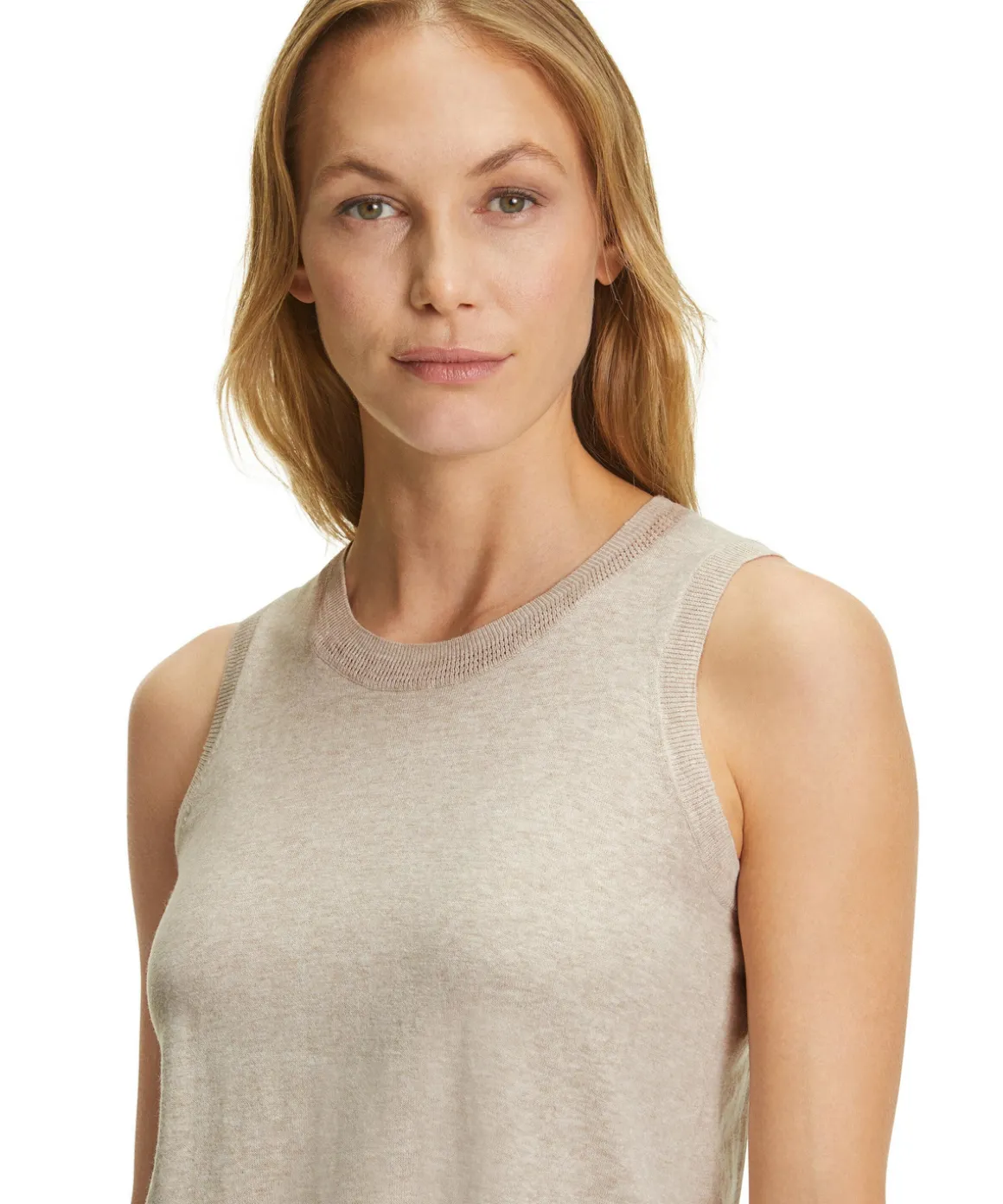 Damen Top Rundhals