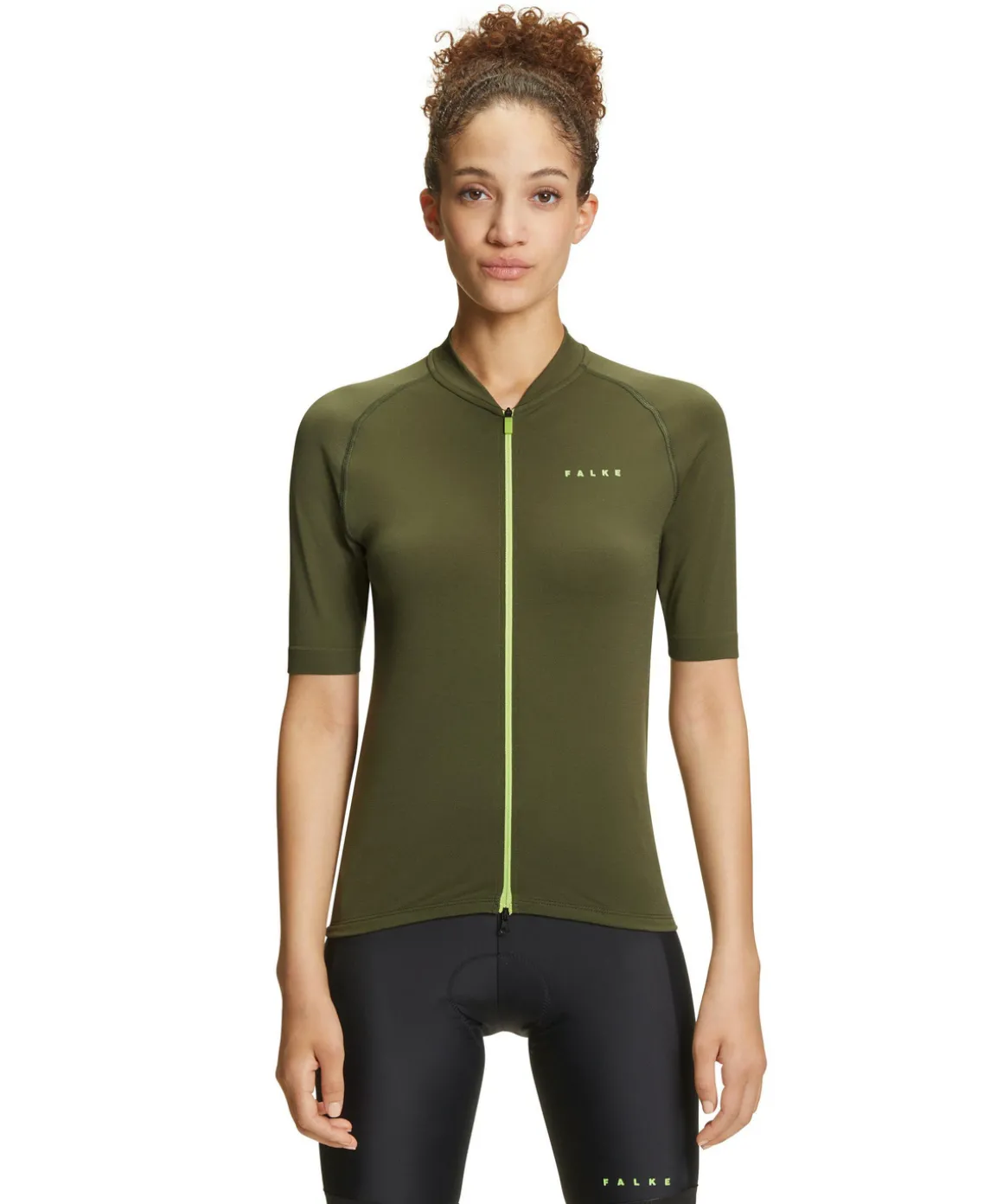 Damen T-Shirt Collegekragen