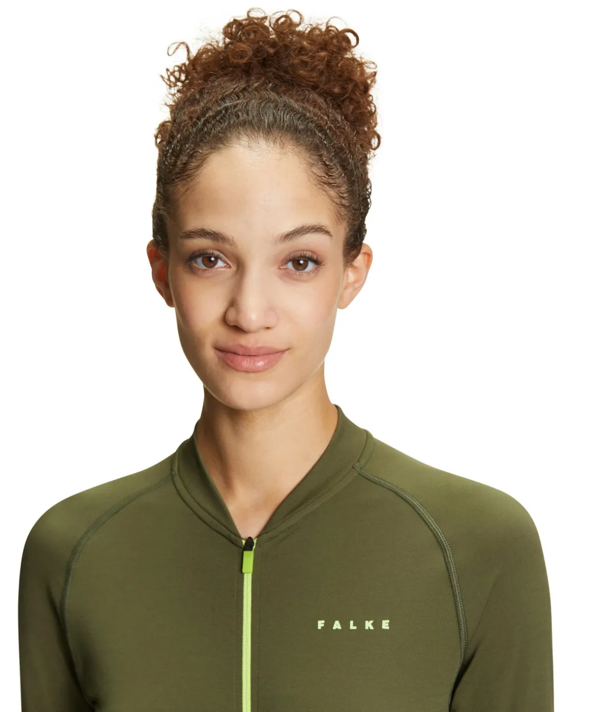Damen T-Shirt Collegekragen
