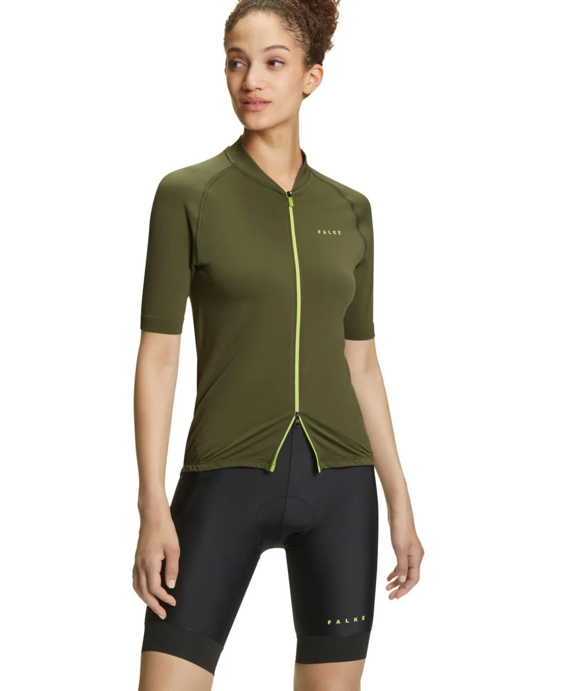 Damen T-Shirt Collegekragen