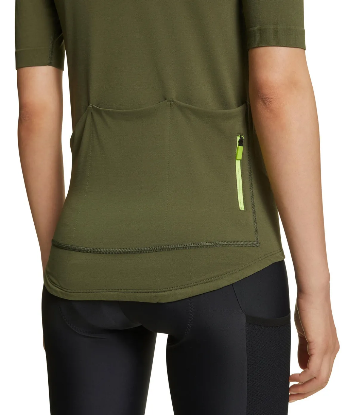 Damen T-Shirt Collegekragen