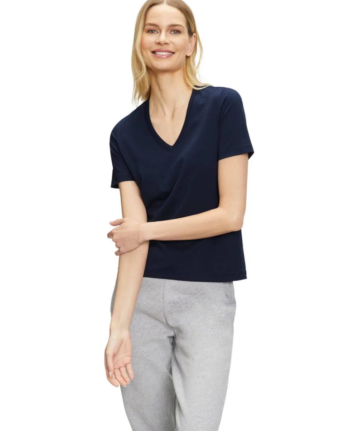 Damen T-Shirt V-Ausschnitt