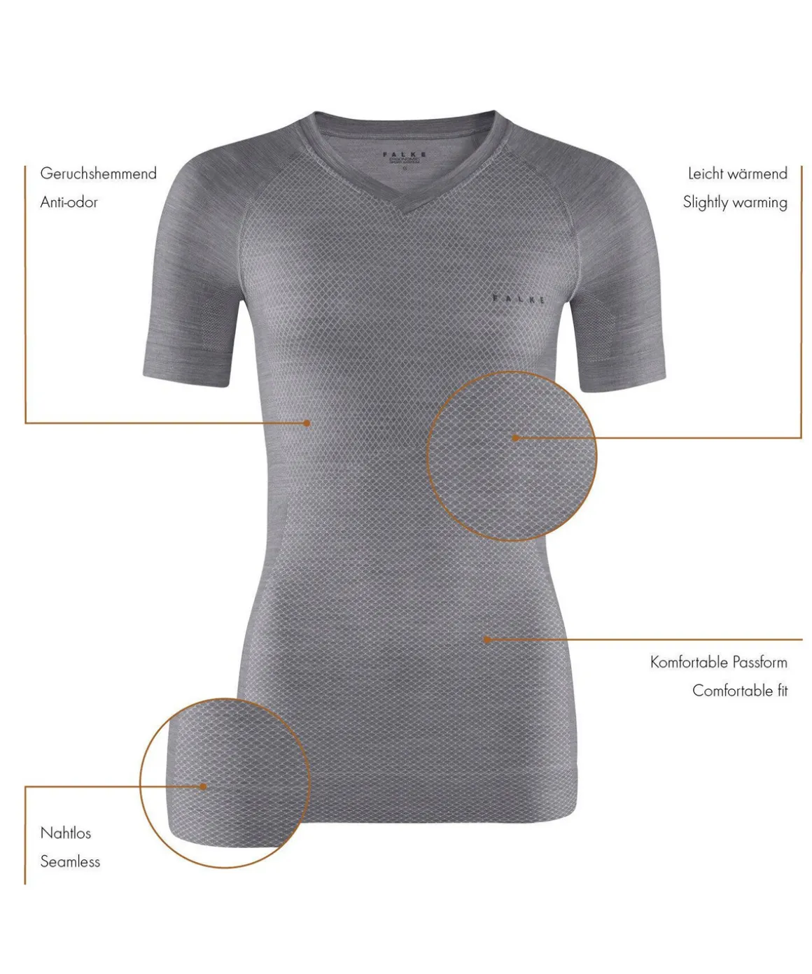 Damen T-Shirt Wool-Tech Light