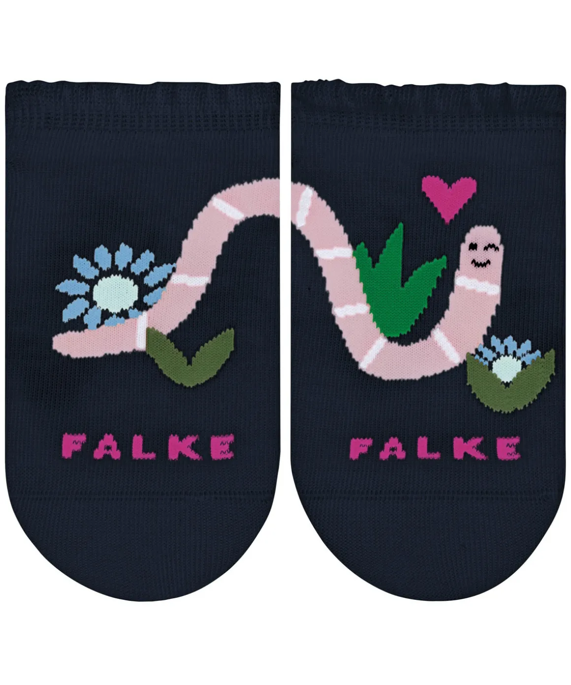Funny Worm Kinder Sneakersocken