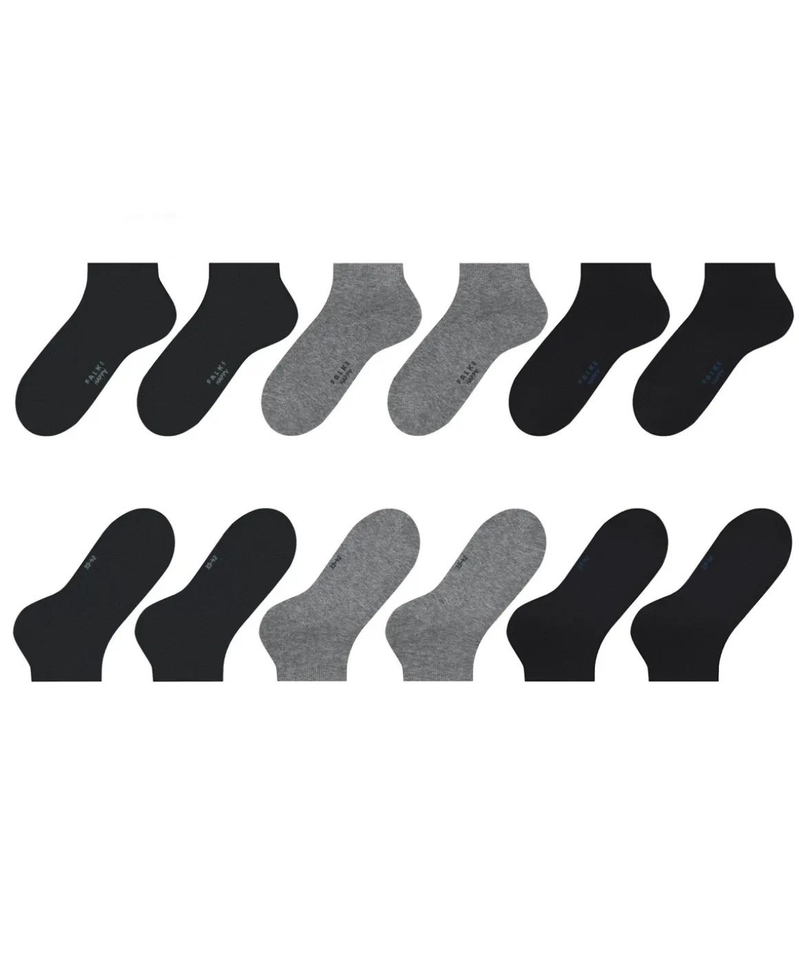 Happy 6-Pack Herren Sneakersocken