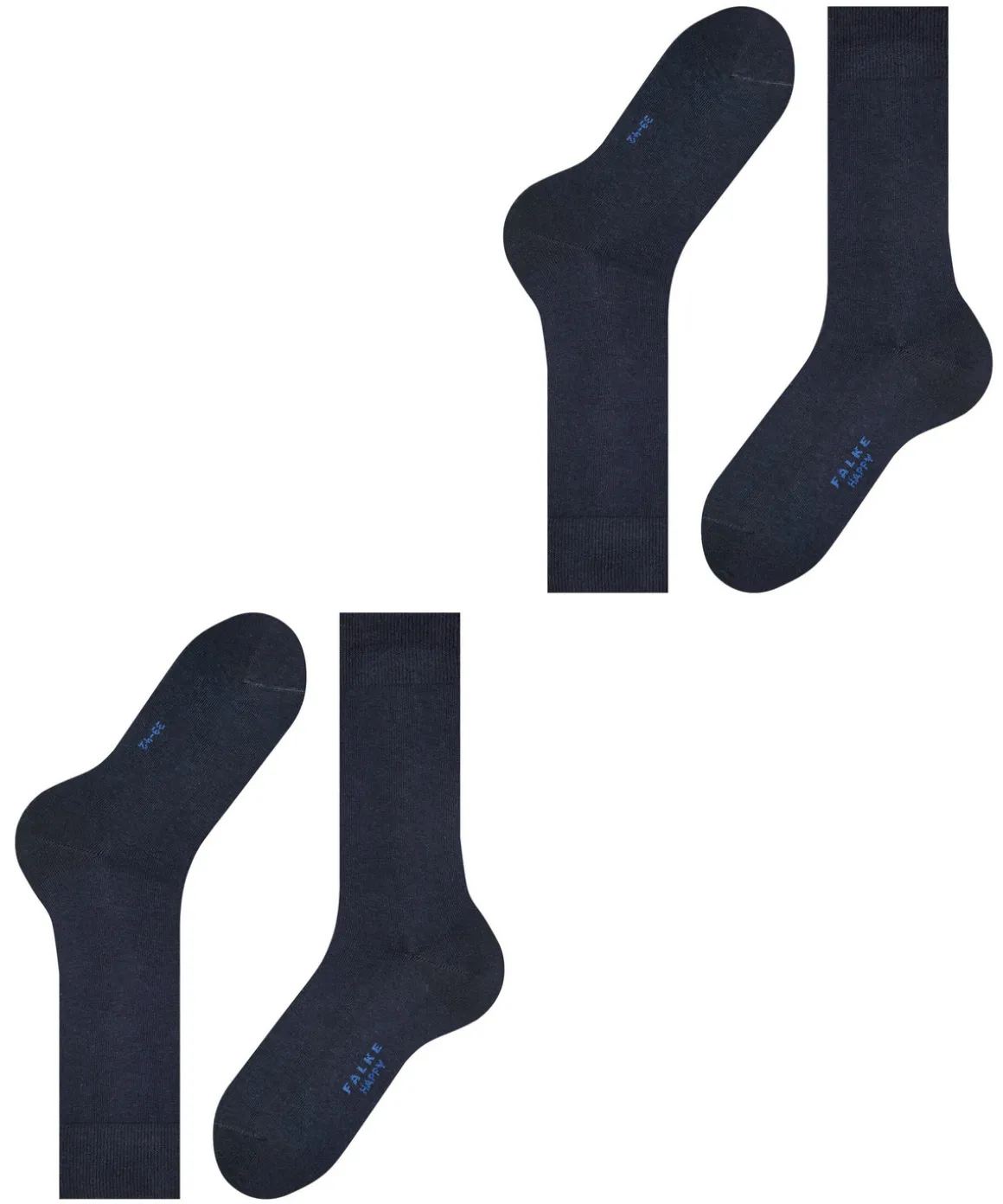 Happy 2-Pack Herren Socken