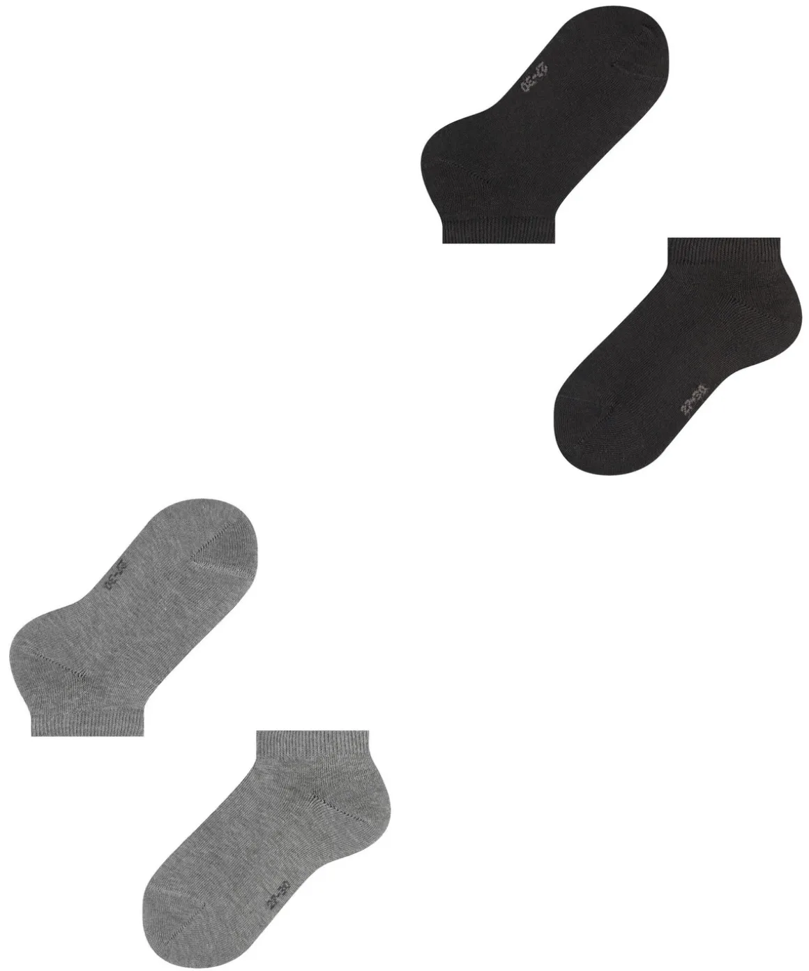 Happy 2-Pack Kinder Sneakersocken