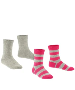 Happy Stripe 2-Pack Kinder Socken