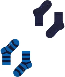 Happy Stripe 2-Pack Kinder Socken