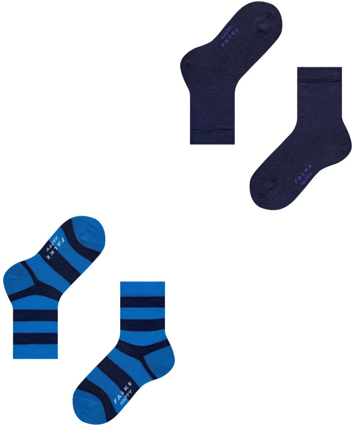 Happy Stripe 2-Pack Kinder Socken