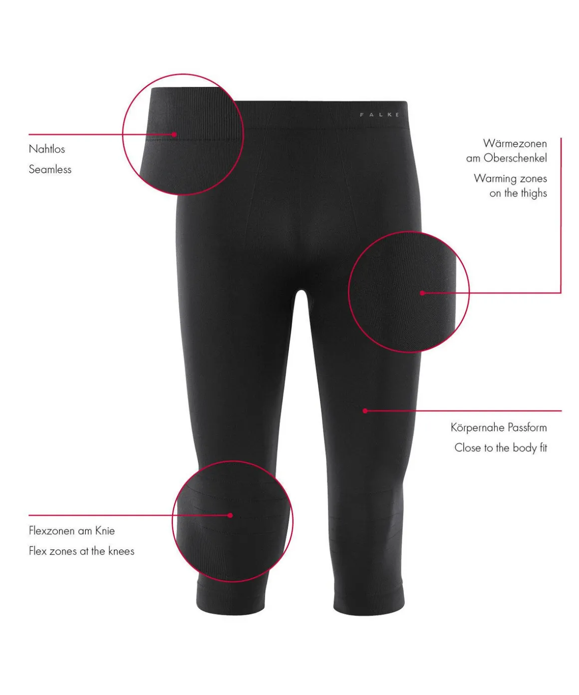 Herren 3/4 Tights Warm