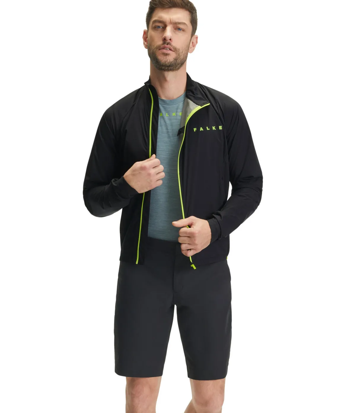 Herren Biking Jacke Stehkragen