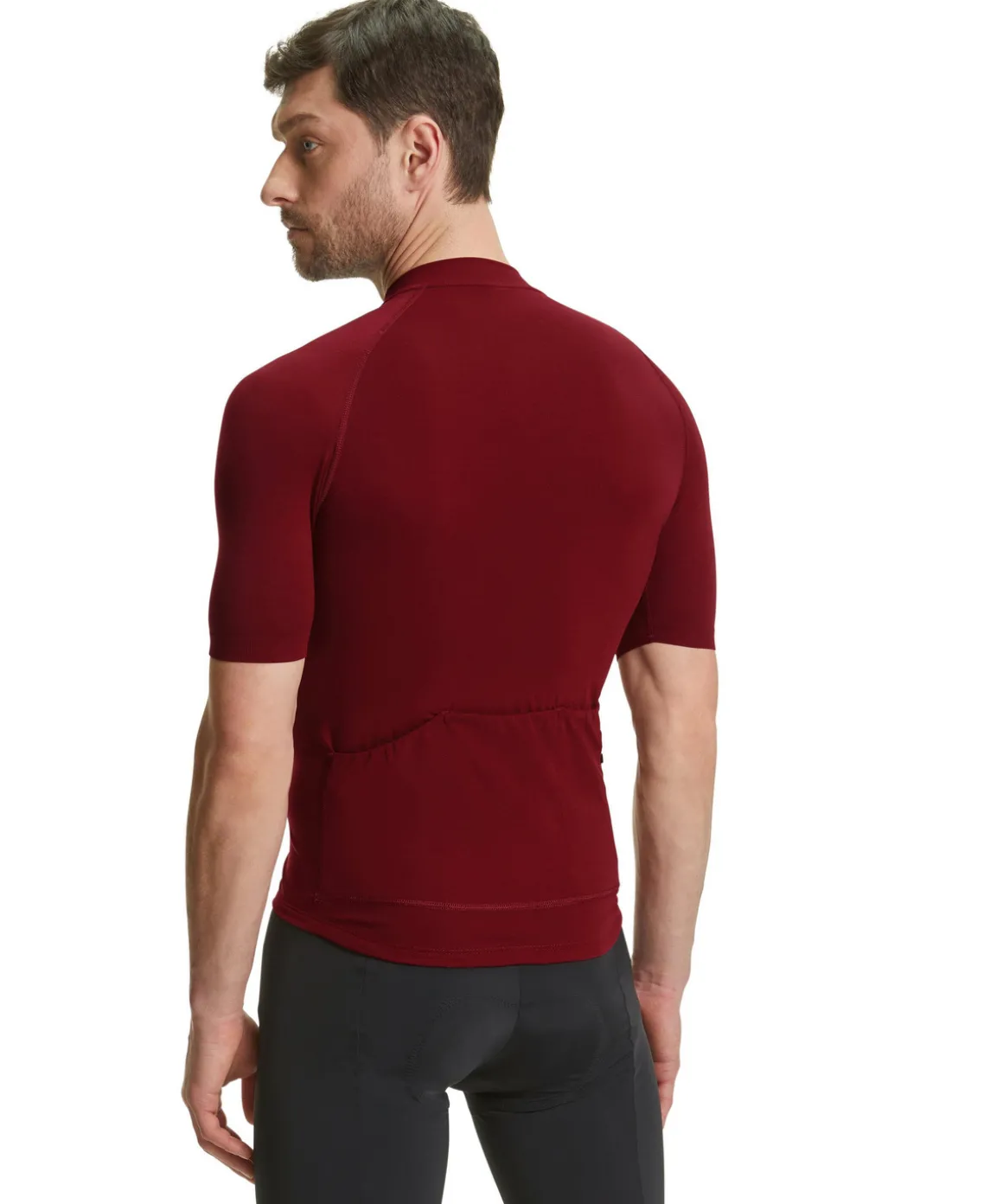 Herren Biking T-Shirt Collegekragen