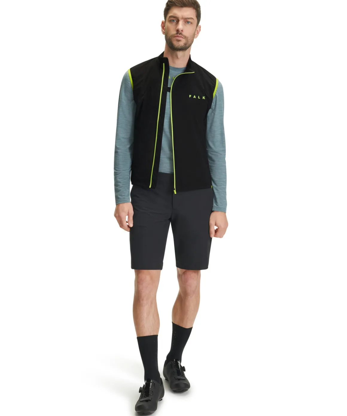 Herren Biking Weste Stehkragen
