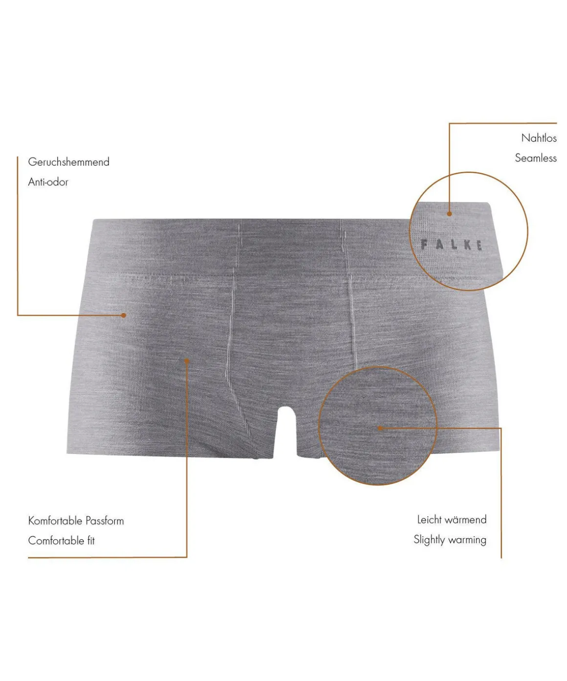 Herren Boxer Wool-Tech Light
