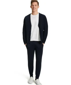Herren Cardigan Collegekragen