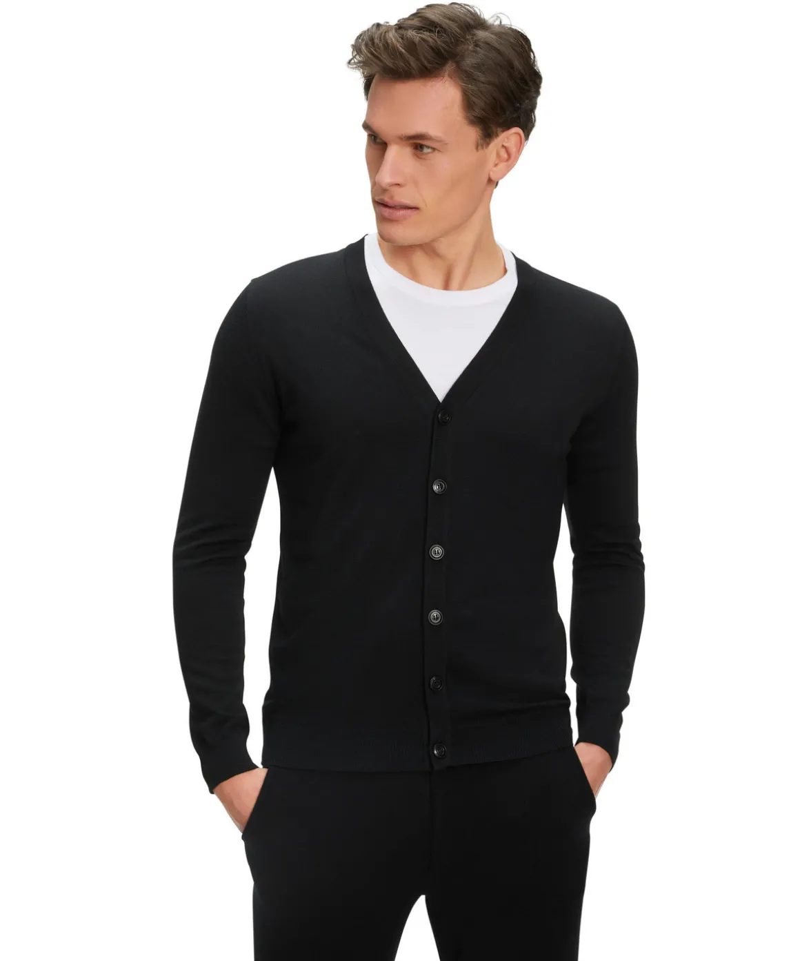 Herren Cardigan V-Ausschnitt
