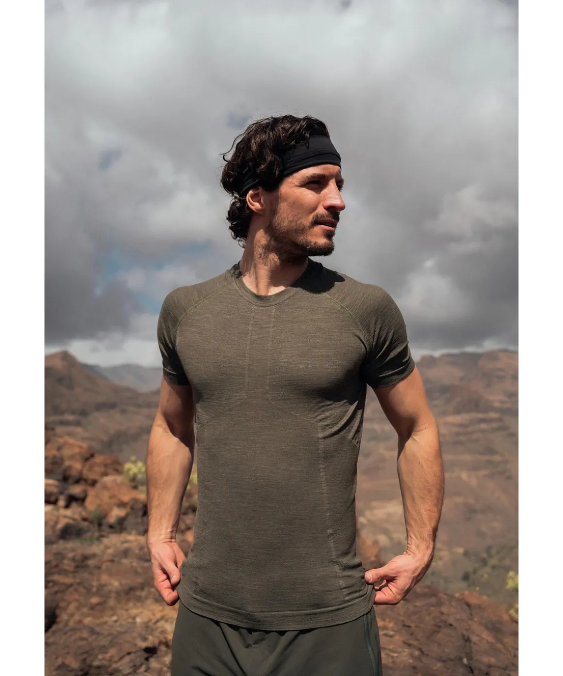 Herren Kurzarmshirt Wool-Tech Light