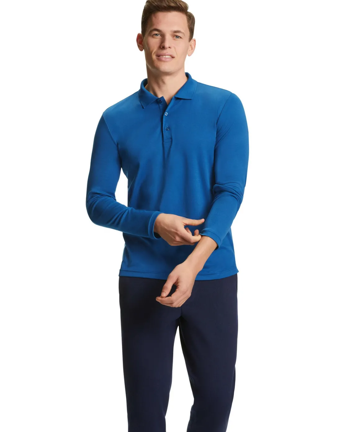 Herren Langarmshirt Polo