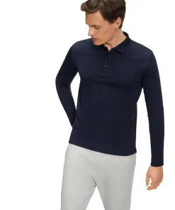 Herren Langarmshirt Polo