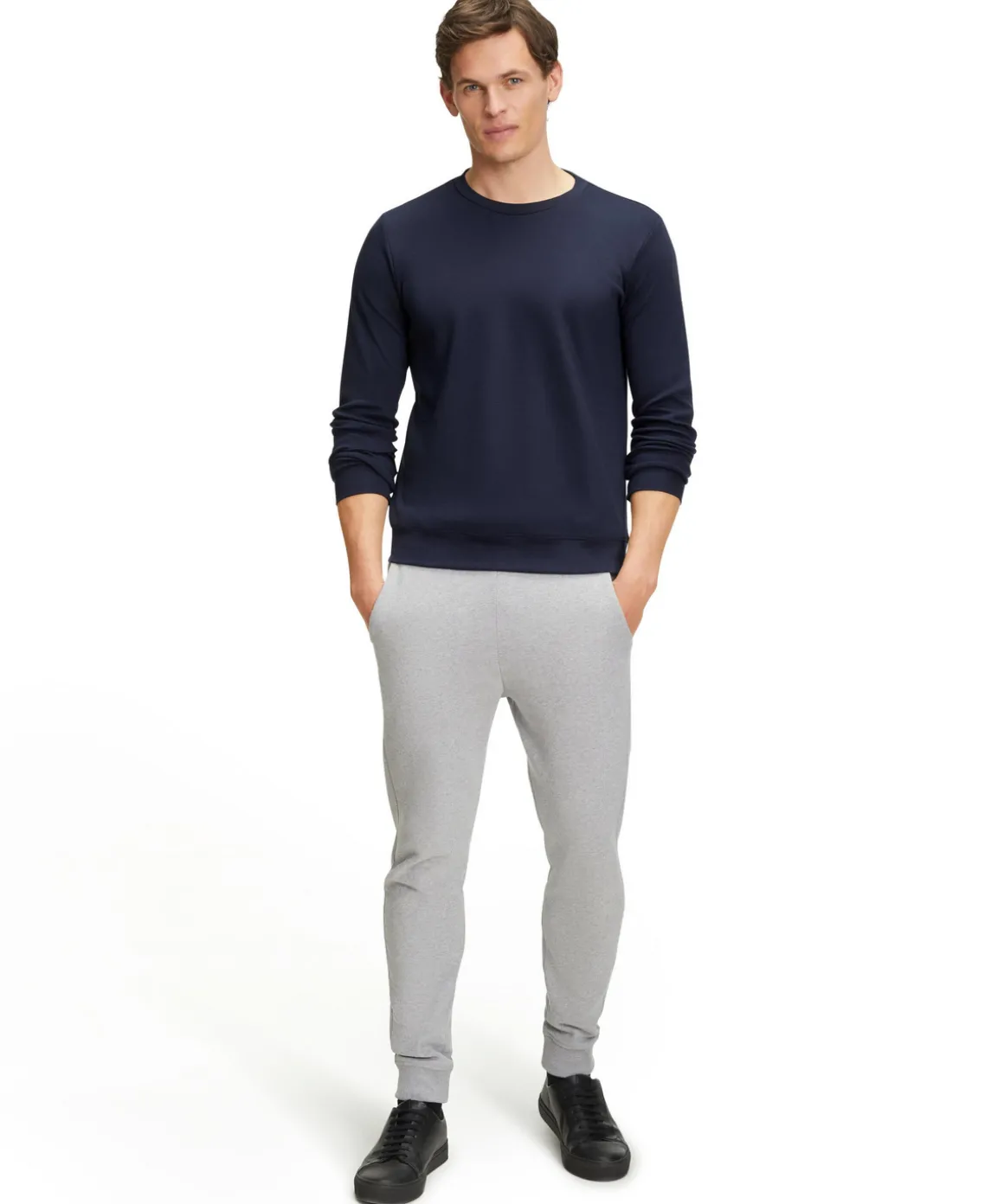 Herren Langarmshirt Rundhals
