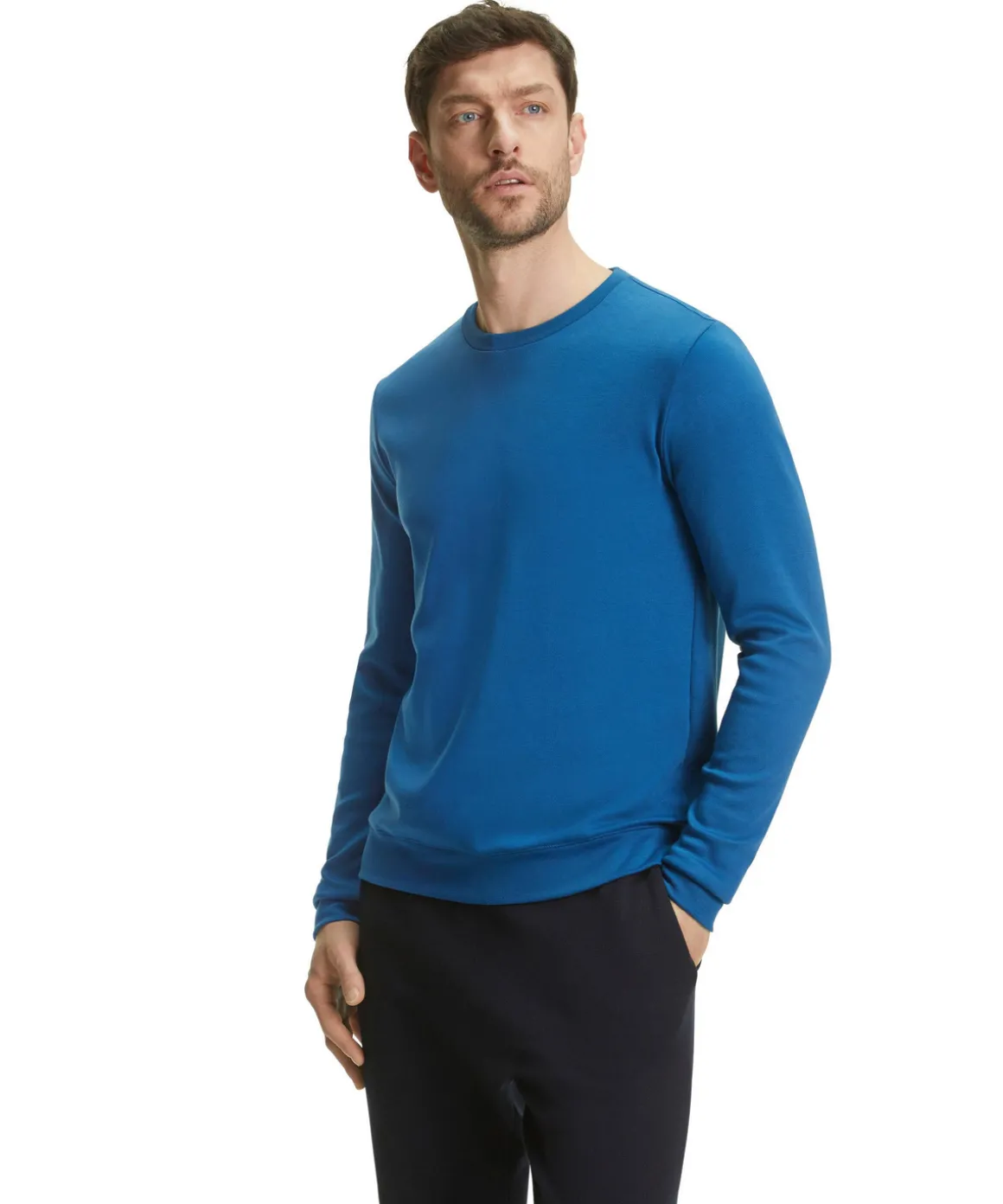 Herren Langarmshirt Rundhals