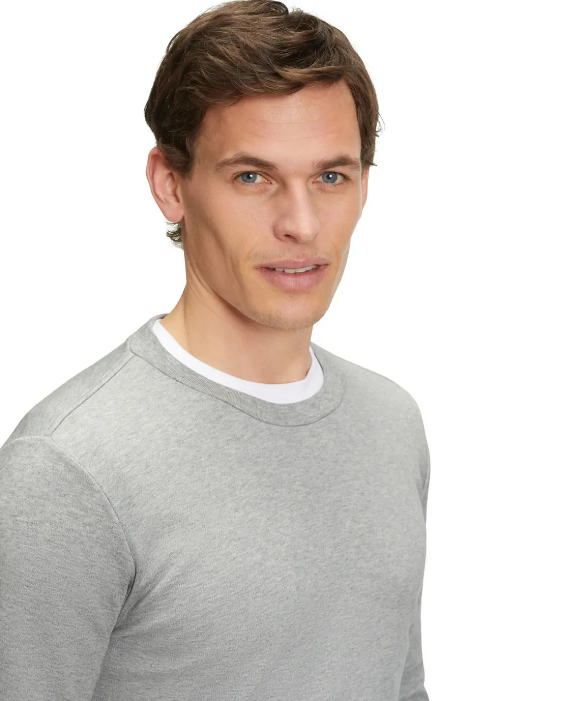 Herren Langarmshirt Rundhals