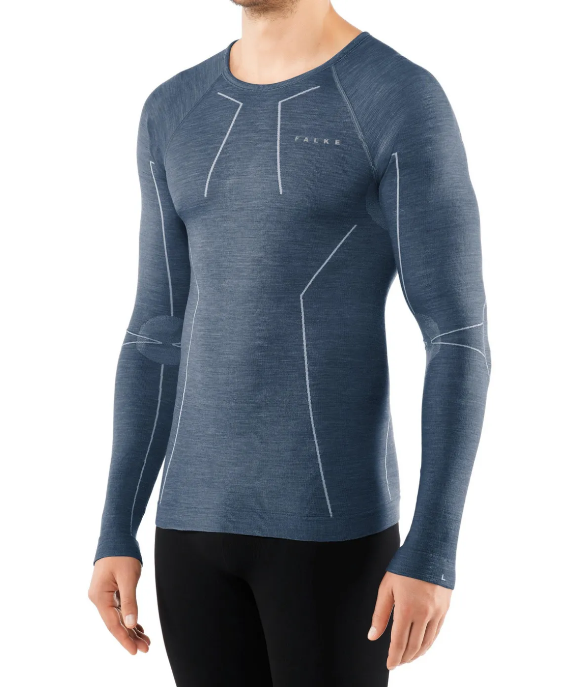 Herren Langarmshirt Wool-Tech