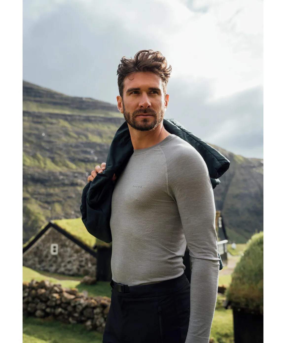 Herren Langarmshirt Wool-Tech Light