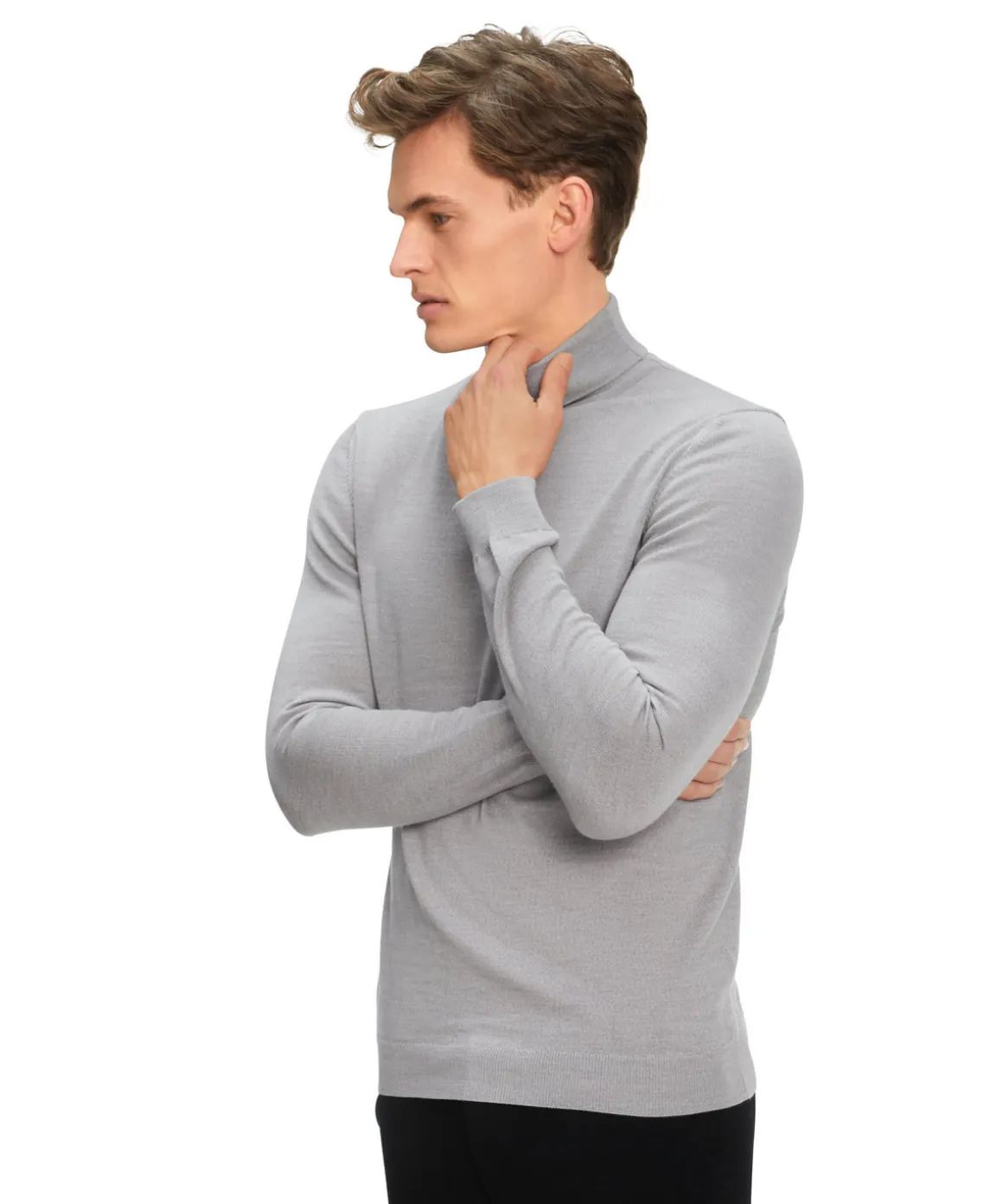 Herren Pullover Rollkragen