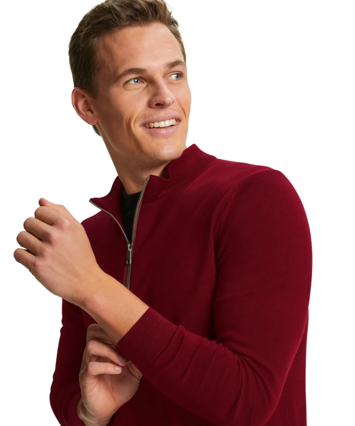 Herren Pullover Stehkragen