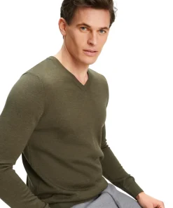 Herren Pullover V-Ausschnitt