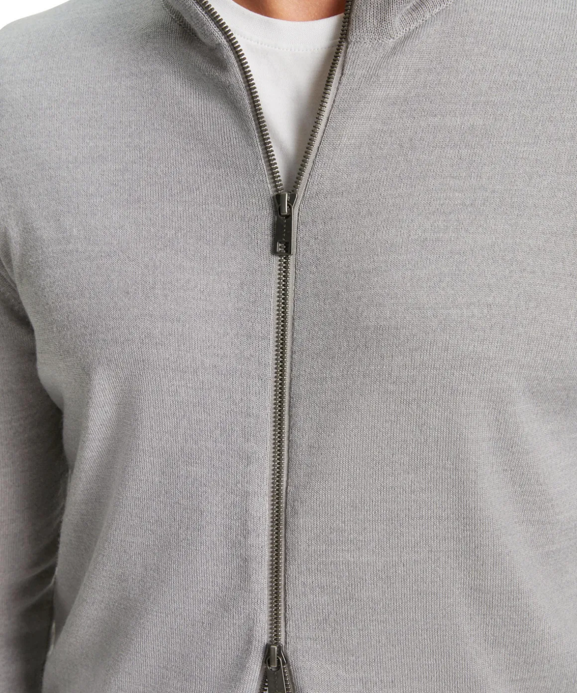 Herren Zip-Jacke Stehkragen