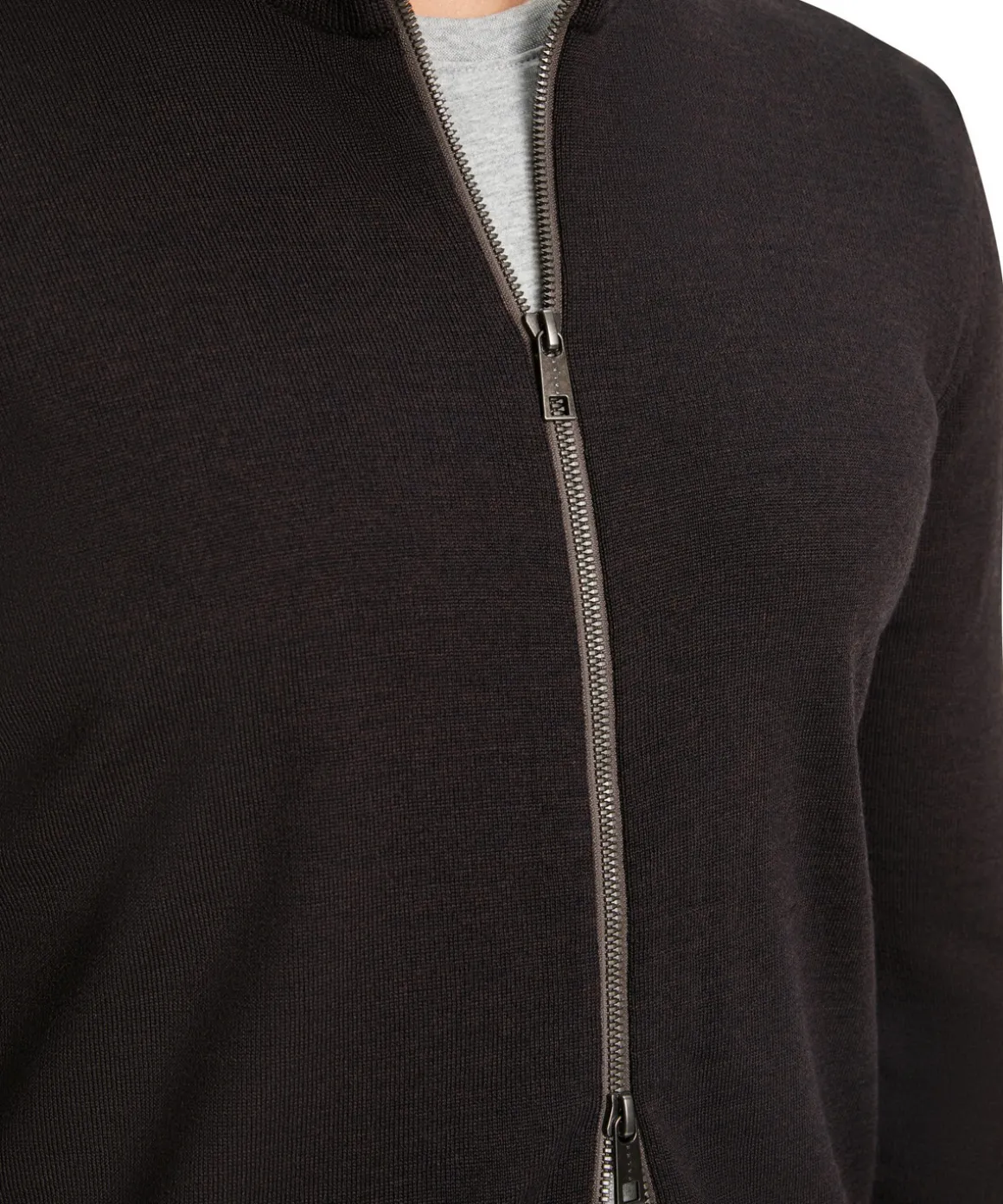 Herren Zip-Jacke Stehkragen