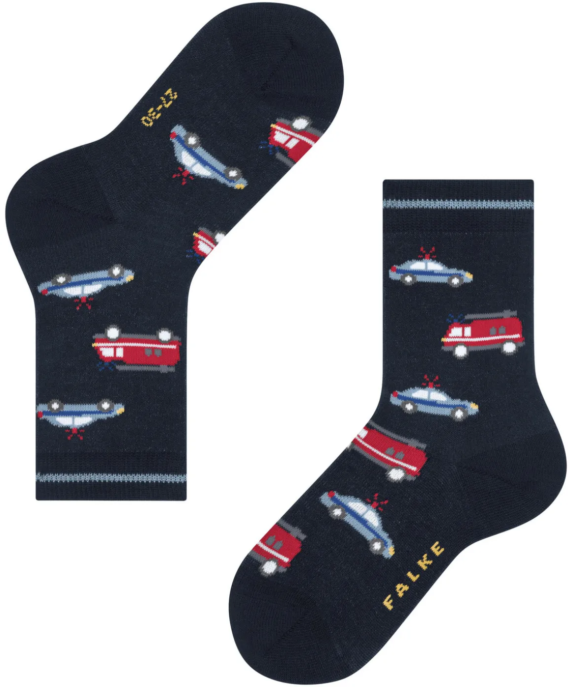 Police And Fire Cars Kinder Socken