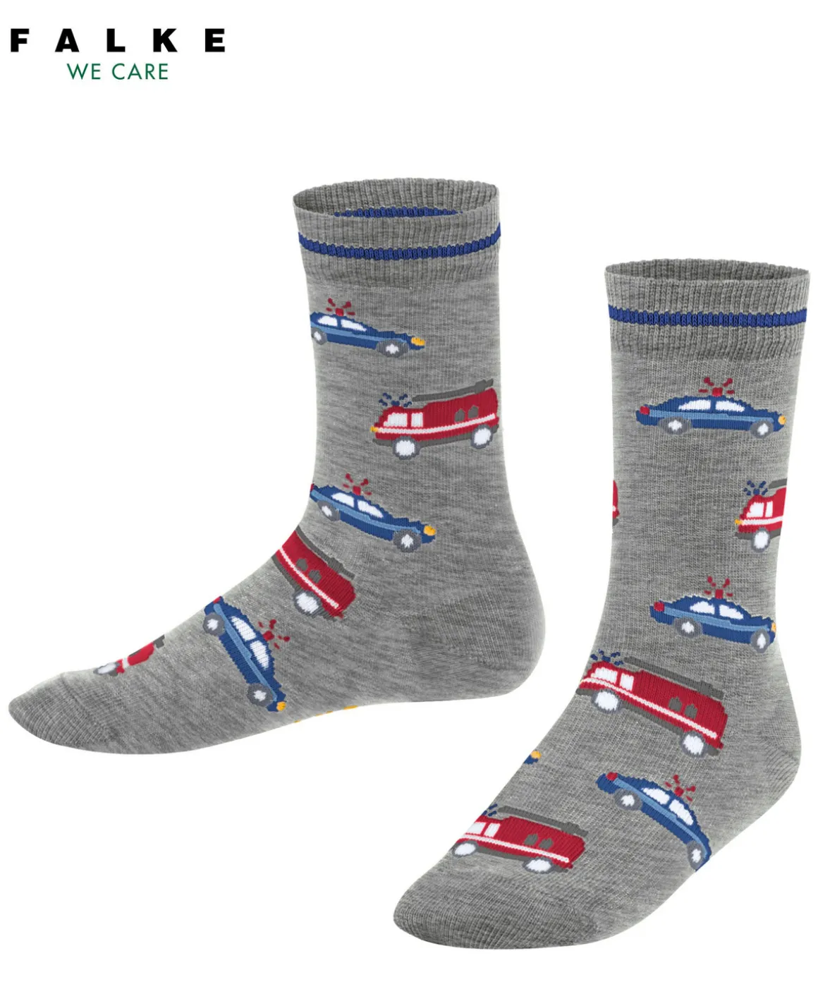 Police And Fire Cars Kinder Socken