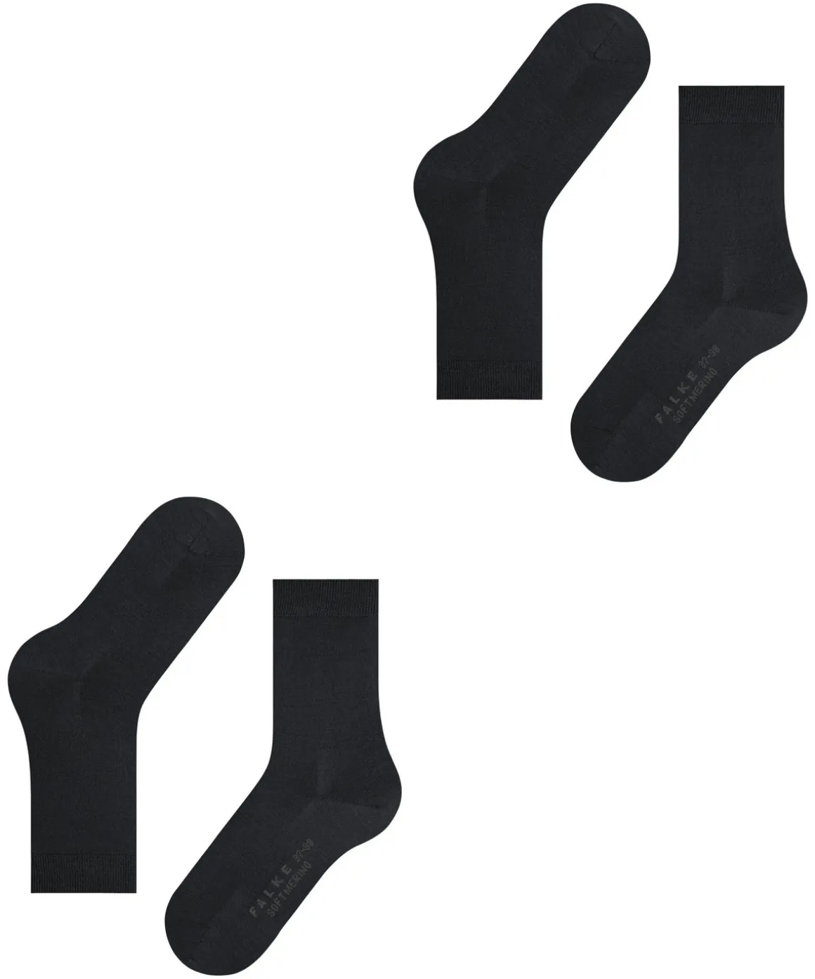 Softmerino 2-Pack Damen Socken